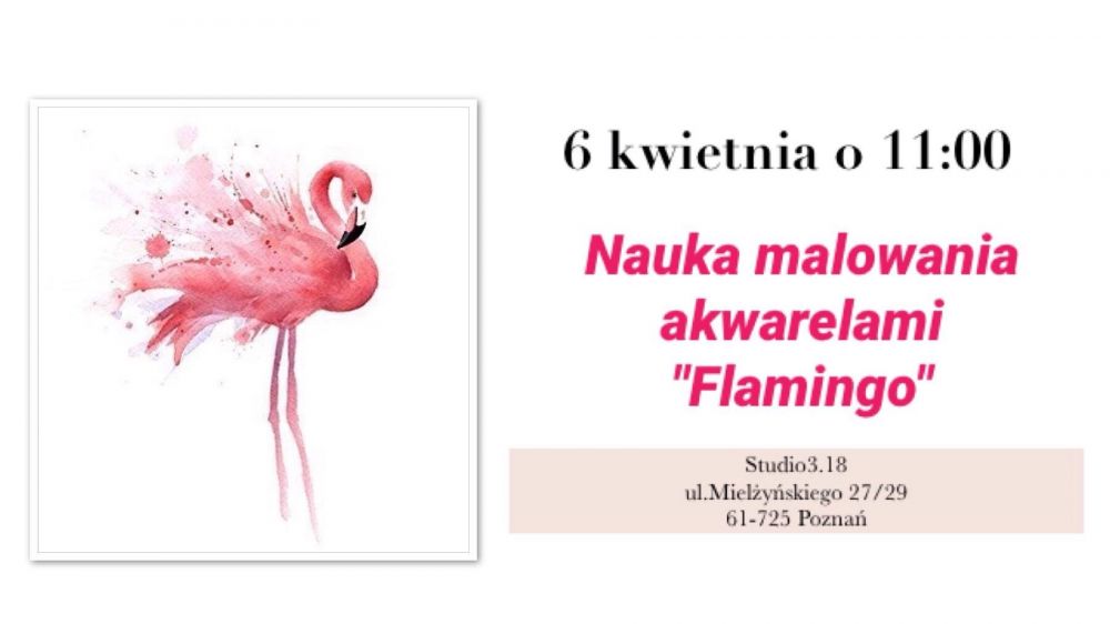 Warsztaty artystyczne Nauka malowania flamingów